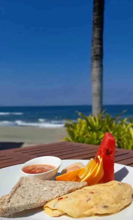 Vegetable Omelette( chopped onion,red and green bellpepperslice mushroom,wheat toast bread