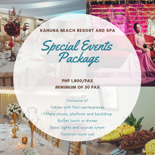 Kahuna Resort - Special Events Package - summary